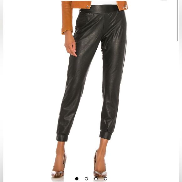 Commando Size XL Faux Leather Jogger Pants Black Closet Staple Baddie‎ Classic - Picture 1 of 14